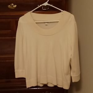 Banana Republic extra fine Merino Wool Cream Sweater